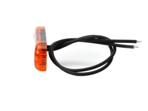 WAŚ LED markeringslamp oranje met 3 LED's - geschikt voor 12 en 24 volt gebruik - auto, aanhanger, tractor, vrachtwagen, camper en meer - EAN: 5901323111525