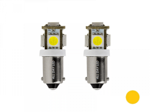BA9S LED Lampe gelb - geeignet für 24 Volt Betrieb - Innenbeleuchtung für LKW, Wohnmobil und mehr - mit 5 SMD LED's - EAN: 6090553849816