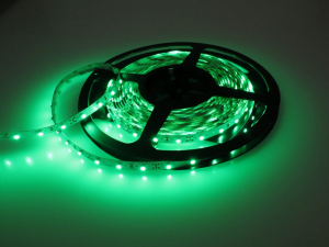 Truck LED Streifen GRÜN - LED Streifen für 24 Volt Einsatz - ohne Silikonschicht - Länge 5 Meter - EAN: 6090435965986