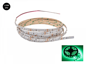 LED strip groen 24 Volt vrachtwagen 2.5 meter zonder silicone laag IP33 - EAN: 6090443970965