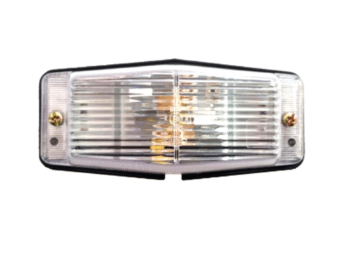 Double burner with clear - transparent lamp glass - double pole for 12 and 24 volt use - EAN: 6090442122129