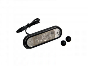 Hella LED markeringslamp ORANJE inbouw - voor 12 en 24 volt - Hella artikel: 2PF 959 590-307 - EAN: 9416325160663
