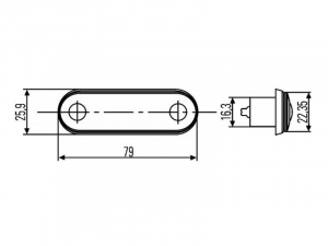 Afmetingen Hella artikel: 2PF 959 590-307 - EAN: 9416325160663