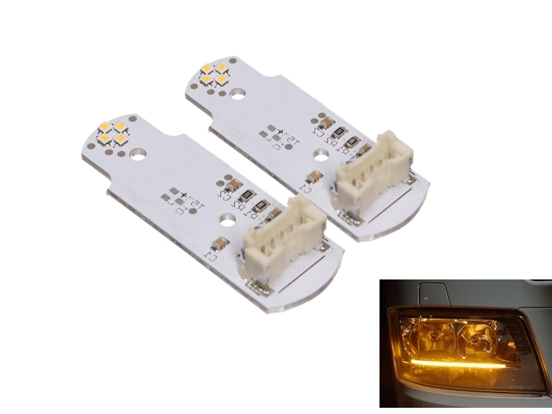 MAN LED dagrijverlichting oranje - voor MAN TGS, TGA, TGX - bouwjaar 2017+ - MAN TG2 LED DRL unit - EAN: 6090536033027