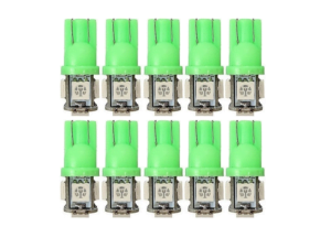 T10 led Lampe grün 24V - Vorteilspackung 10 Stück - für 24 Volt Einsatz - EAN: 6090537331337