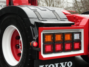 Truck rear bumper with Danish LED position light - for 12 and 24 volt use - EAN: 7392847307965