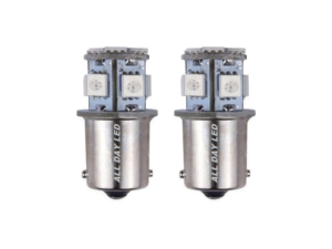 BA15S LED lamp groen - geschikt voor 24 volt gebruikt - interieurverlichting voor vrachtwagen, camper en meer - met 8 SMD LED's - EAN: 7448151892892