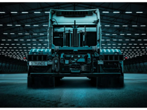 IZE LED achteruitrijlamp van Strands Gemonteerd op een Scania - UITGESCHAKELD