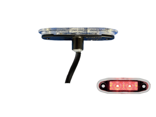 Boreman Easy Fit LED marking lamp RED - suitable for 12 & 24 volt use - EAN: 5391528111169