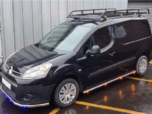 LED lighting GREEN mounted on van - suitable for 12 and 24 volt use
