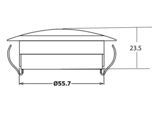 Dasteri LED interieurlamp wit - geschikt voor 24 volt gebruik - interieurlamp vrachtwagen - LED spot vrachtwagen cabine - EAN: 6090545176111