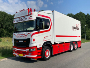 ADL00870 - full LED spotlight on Scania Next Gen truck with LED position light