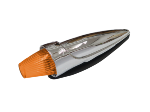 Nedking LED torpedo toplamp chroom met oranje kap - Amerikaanse vrachtwagen verlichting met chrome behuizing - geschikt voor 24 volt - EAN: 6090541721735