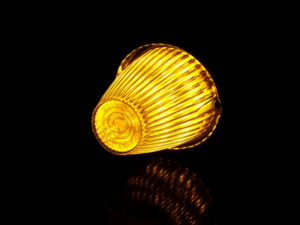 Nedking LED torpedo toplamp chroom met oranje kap - Amerikaanse vrachtwagen verlichting met chrome behuizing - geschikt voor 24 volt - EAN: 6090541721735