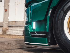 DAF XG+ truck with LED work light in the entry box