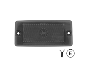 FULL LED block lamp WHITE with DARK GLASS