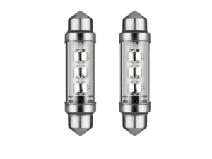 Festoon LED buislamp 24 volt WIT - LED interieur lamp die past in een buislamp aansluiting - te monteren in vrachtwagen, trailer en camper als deze op 24volt is aangesloten - LED lamp is voorzien van 6 LED punten - EAN: 7448154612664