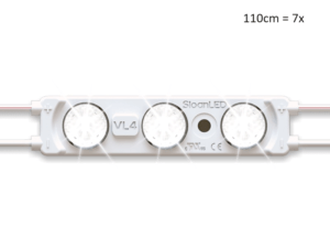 LED-Streifen für Spoilermodell-Leuchtkasten mit einer Länge von 110 cm – passend für Leuchtkasten von IllumiLED und Nedking – funktioniert mit 12 und 24 Volt – wird mit POWERUNIT geliefert – EAN: 6438203003124