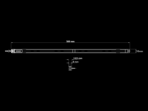 Strands Unity Interior light ROOD - LED strip Underglow 50cm - Strands 809287 - LED verlichting voor 12 en 24 volt gebruik - geschikt voor binnen en buiten met IP67 keuring - ook als LED interieur lamp te gebruiken - EAN: 7350133813569