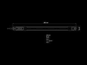 Strands Unity Innenleuchte AMBER - LED Streifen Underglow 28cm - Strands 809269 - LED Beleuchtung für 12 und 24 Volt Einsatz - geeignet für drinnen und draußen mit IP67-Zulassung - auch als - EAN: 7323030191597