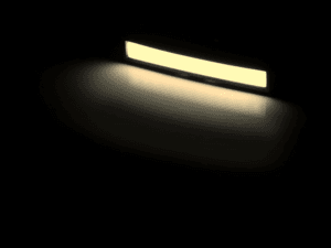 MTRS-Sonnenblendenlampe LED WARMWEISS – unter anderem für Scania Next Gen-Lkw geeignet – für neue Lampenlöcher – Gehäuse ist WEISS – Matronics-Nummer 240925-WW – EAN: