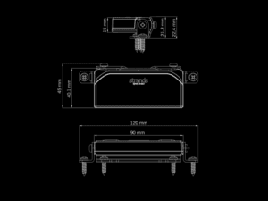 Strands Unity Ultra Flat Arbeitsleuchte - Arbeitsleuchte geeignet für 12 und/oder 24 Volt Einsatz - Strands 800552 - UNITY ULTRA FLAT ARBEITSLEUCHTE 22W - EAN: 7323030190002