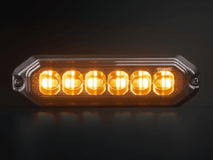Strands Dark Knight 6 LED flitser DUAL COLOR - waarschuwingslamp met ECE R65 keurmerk - - Strands 850460 - Strands DARK KNIGHT STROBE LIGHT DUO 6 LED - geschikt voor 12 en 24 volt - EAN: 7323030192150