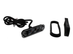 Suitable for flat mounting - mounting on round surfaces also possible - M-LED marker lamp orange