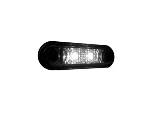 M-LED marker lamp - white - suitable for 12 and/or 24 volt use - ZM381 - 2 LED points