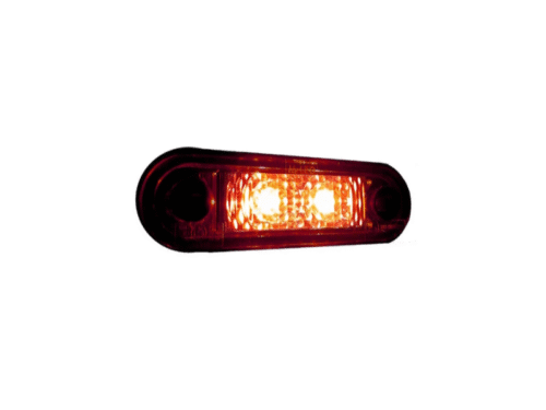 M-LED marker lamp - red - suitable for 12 and/or 24 volt use - ZM382 - 2 LED points