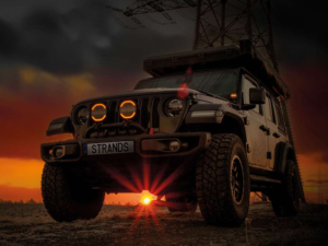 Strands spotlight, suitable for car, truck, camper or other vehicles