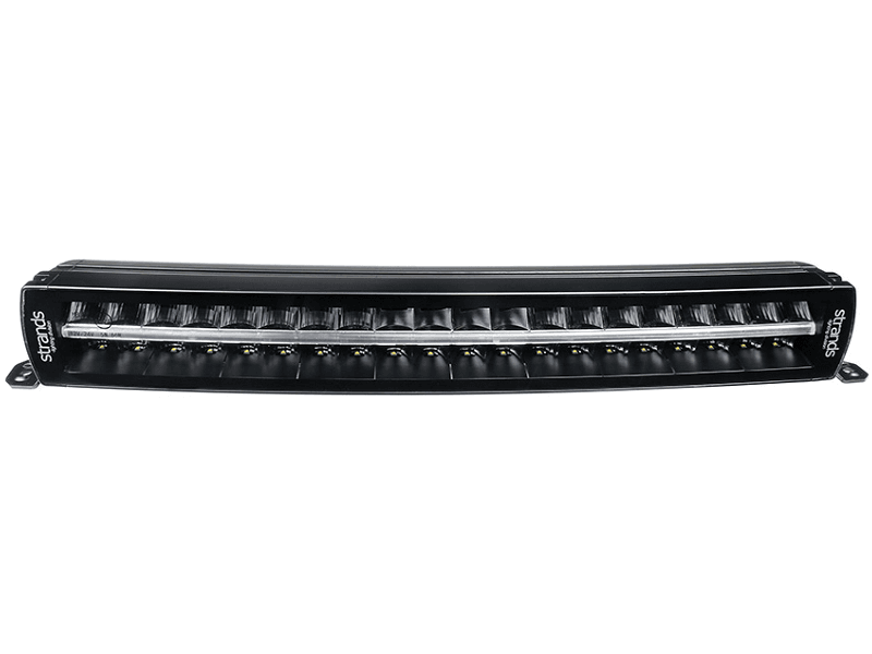 Strands Siberia XP LED bar DRC 22 inch - curved LED balk met 2 kleuren standlicht GEEL / WIT die geschikt is voor 12 en / of 24 volt gebruik - Strands 809431 - SIBERIA XP DRC LED BAR 22″ - EAN: 7323030192778