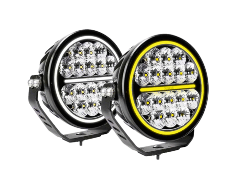 Siberia XP Driving Light 7 Zoll Fernscheinwerfer - Zweifarbiges Standlicht - Geeignet für 12 und/oder 24 Volt Betrieb - Strands 270985 - 16 LED Punkte - EAN: 7323030193294