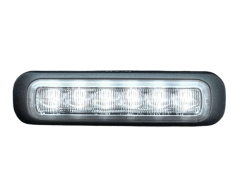850404-W - flitser wit - EAN: 7323030193706 - Strands - IP69K - 6 LED's - geschikt voor 12 & 24 volt