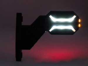 DRAGON side lamp - orange, red and white LED light - HOR134