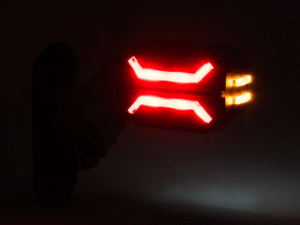 DRAGON side lamp - orange, red and white LED light - HOR134