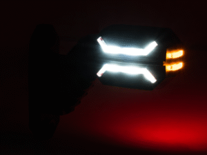 DRAGON side lamp - orange, red and white LED light - HOR134
