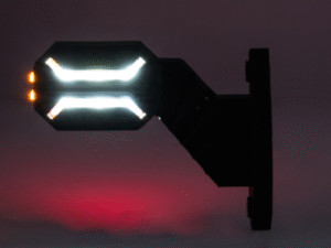 DRAGON side lamp - orange, red and white LED light - HOR134
