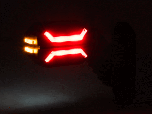 DRAGON side lamp - orange, red and white LED light - HOR134