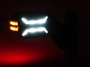 DRAGON side lamp - orange, red and white LED light - HOR134