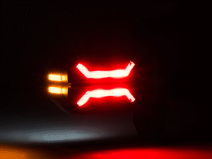DRAGON side lamp - orange, red and white LED light - HOR134