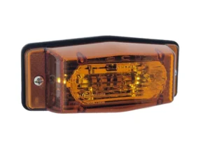 M-LED dubbelbrander classic - ZM392 - old school look - E9 keurmerk - oranje lens - geschikt voor 12 en 24 volt - LED markering