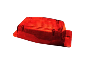 M-LED dubbelbrander ROOD met remlicht - ZM420 - old school look - ECE 148 Cat. SM1 - rode lens - geschikt voor 12 en 24 volt - LED markering