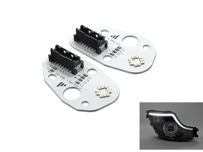 Mercedes Actros dagrijverlichting xenon wit - bj 2020+ - geschikt voor Actros met LED / xenon koplamp - DRL unit- plug & play -vrachtwagen verlichting - 41031