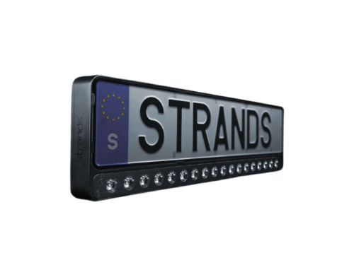 Strands Nuuk E-Line black LED bar DUO - 12&24 volt - ECE R149 ref. 20 keurmerk - 8100 Lumen - 1 LUX @444m - 809445 - met kentekenplaathouder
